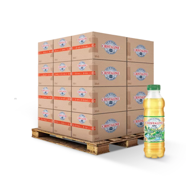 Agua De Manantial Té Verde Sabor Menta 50cl Fr X24 - CRISTALINE