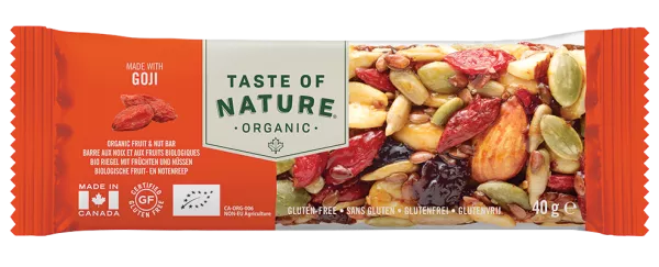 Barre Baie De Goji Bio 40g - TASTE OF NATURE