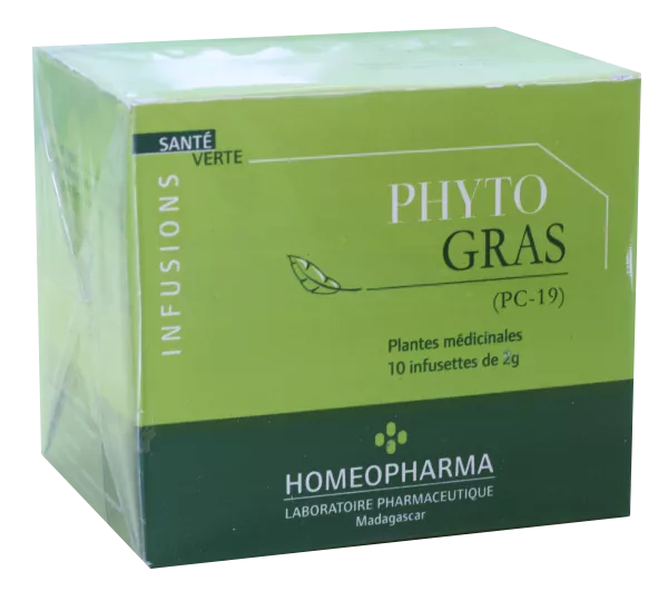 Phytotherapie Traditionnelle  Pc19-phyto-gras Bte / 20 Infusettes - Homeopharma
