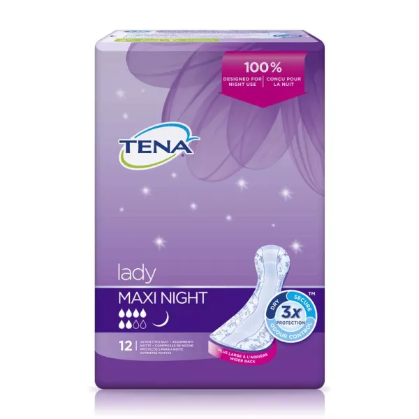 Assorbenti igienici morbidi come la seta Lady Maxi Night X12 - TENA