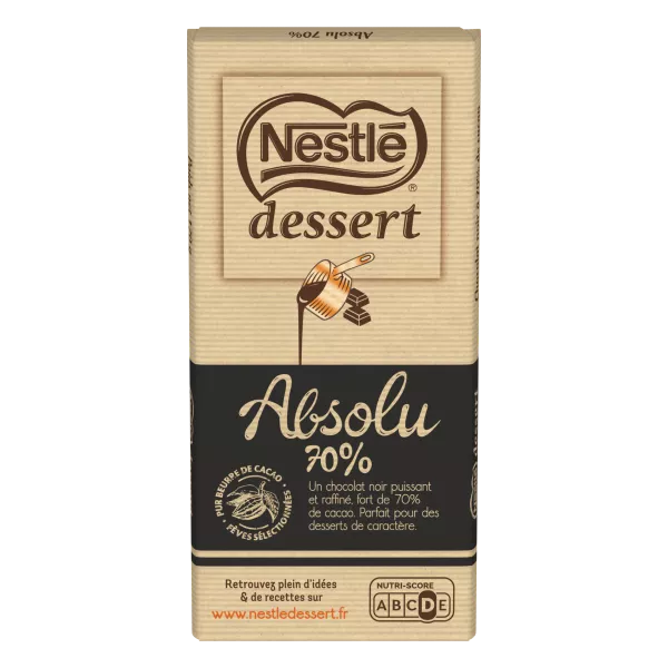 Tavoletta di cioccolato fondente assoluto Dessert 170g - NESTLE