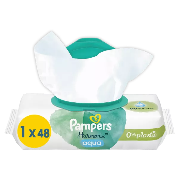 Harmony Aqua-babydoekjes x48 - PAMPERS