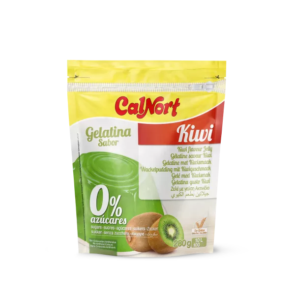 Gélatine Sans Sucres Saveur Kiwi 280 G - CALNORT