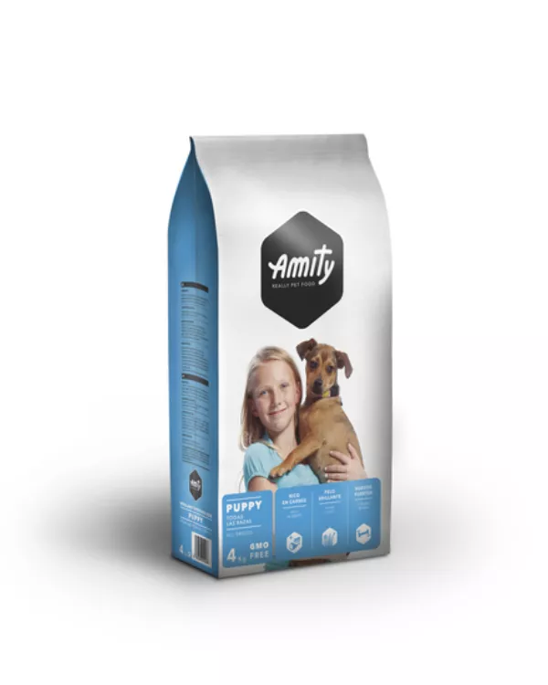 Pienso para Perros Junior Rico en Carne 4kg - Amity