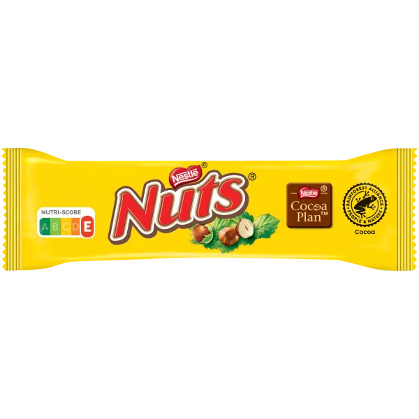 Chocolate And Hazelnut Bar 42g - NUTS