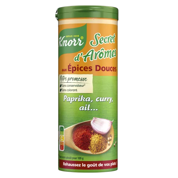 Powdered seasoning with soft spices, 60g - KNOOR