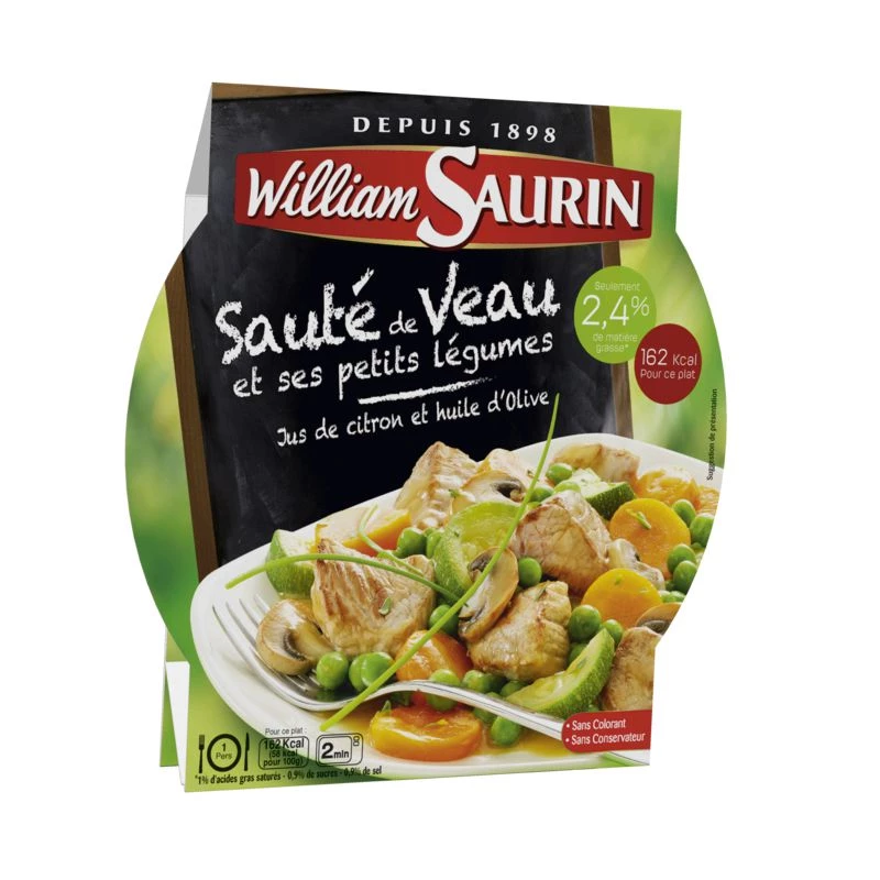 Sauté de Veau et Légumes, 280g - WILLIAM SAURIN