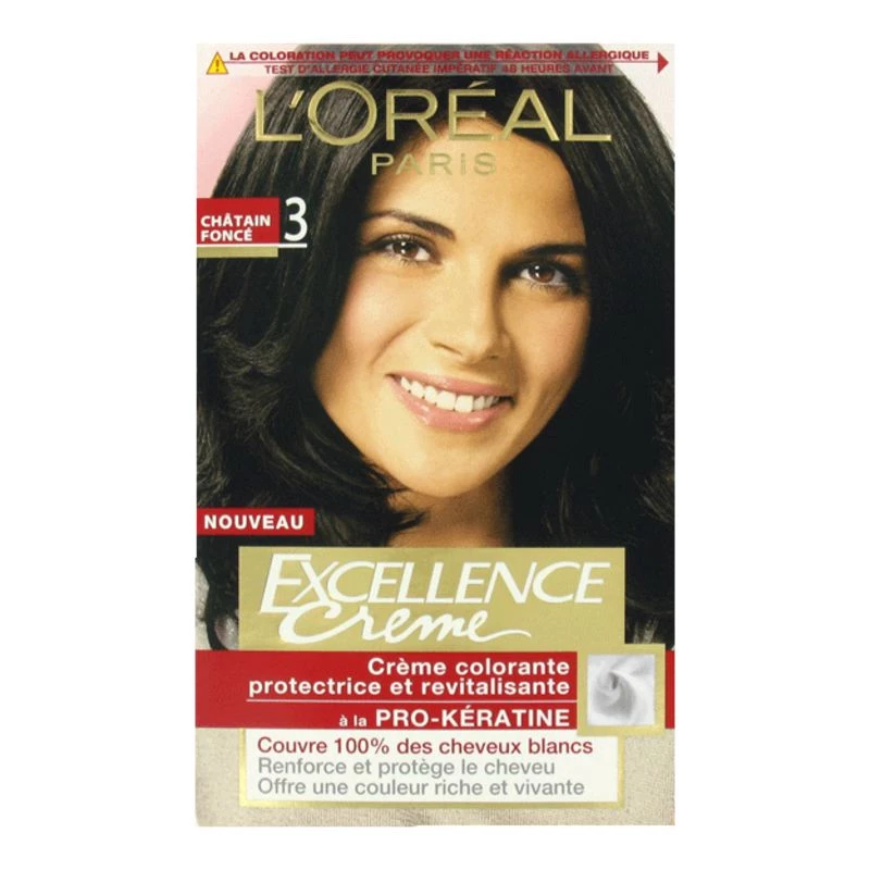 L'Oréal Paris Excellence creme cor de cabelo Castanho 192 ml