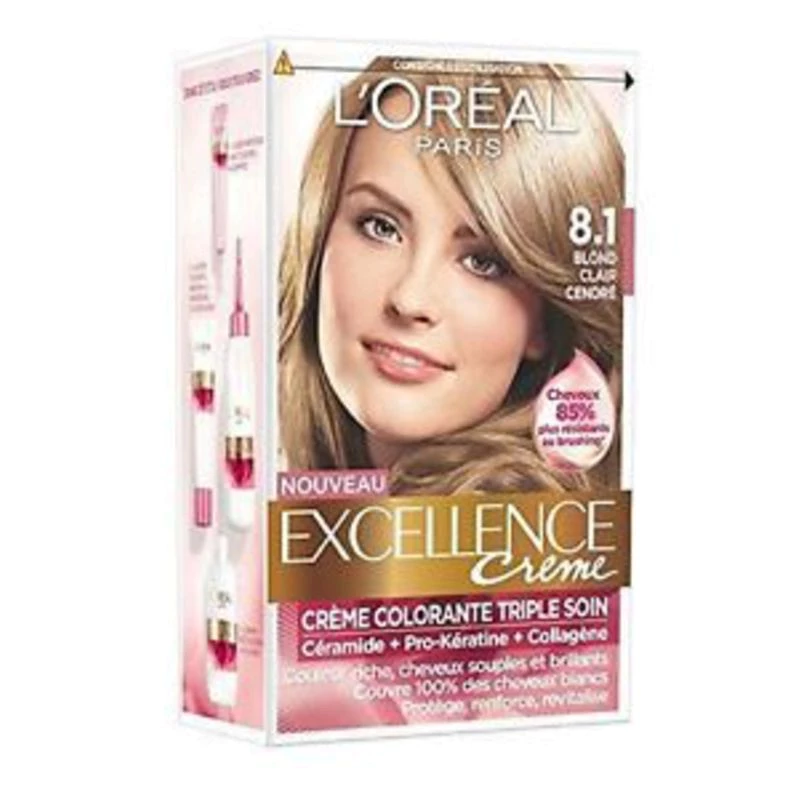 L'Oréal Paris Excellence No 8 couleur de cheveux Blonde 192 ml