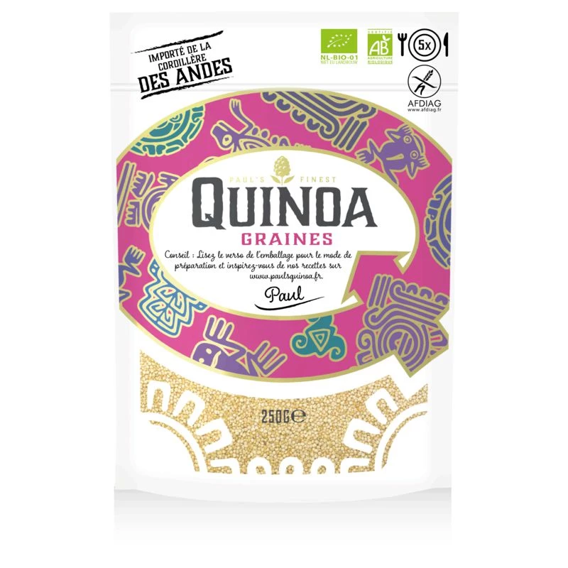Quinoa graines BIO 250g - PAUL’S QUINOA