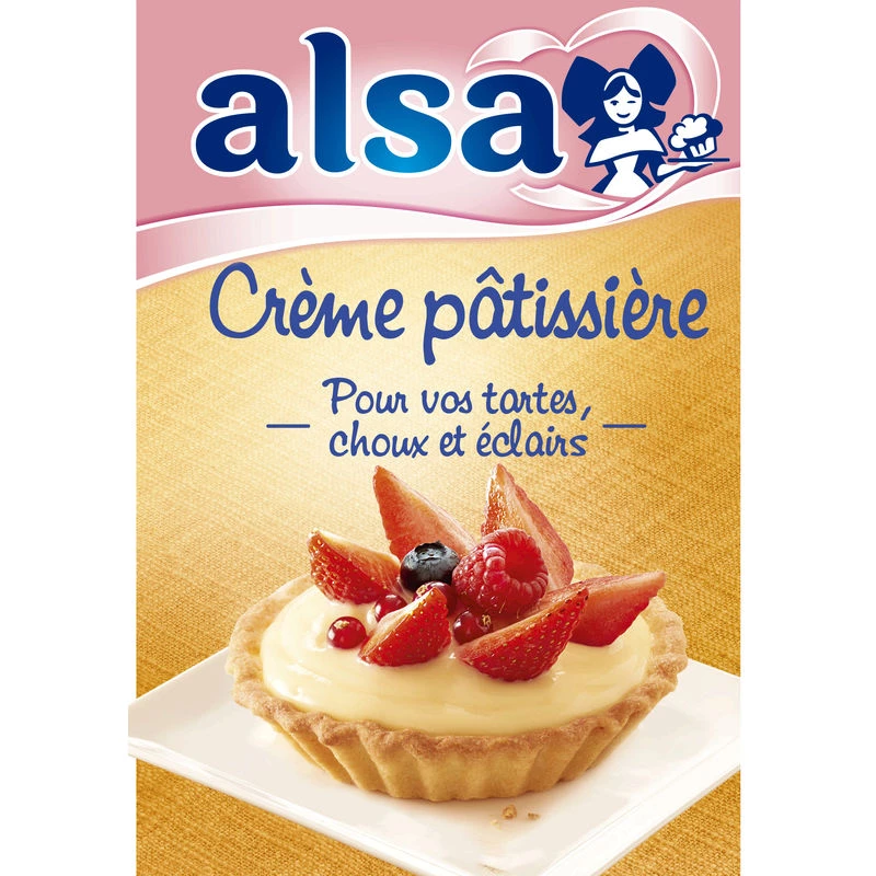 Préparation crème pâtissière onctueuse 390g - ALSA