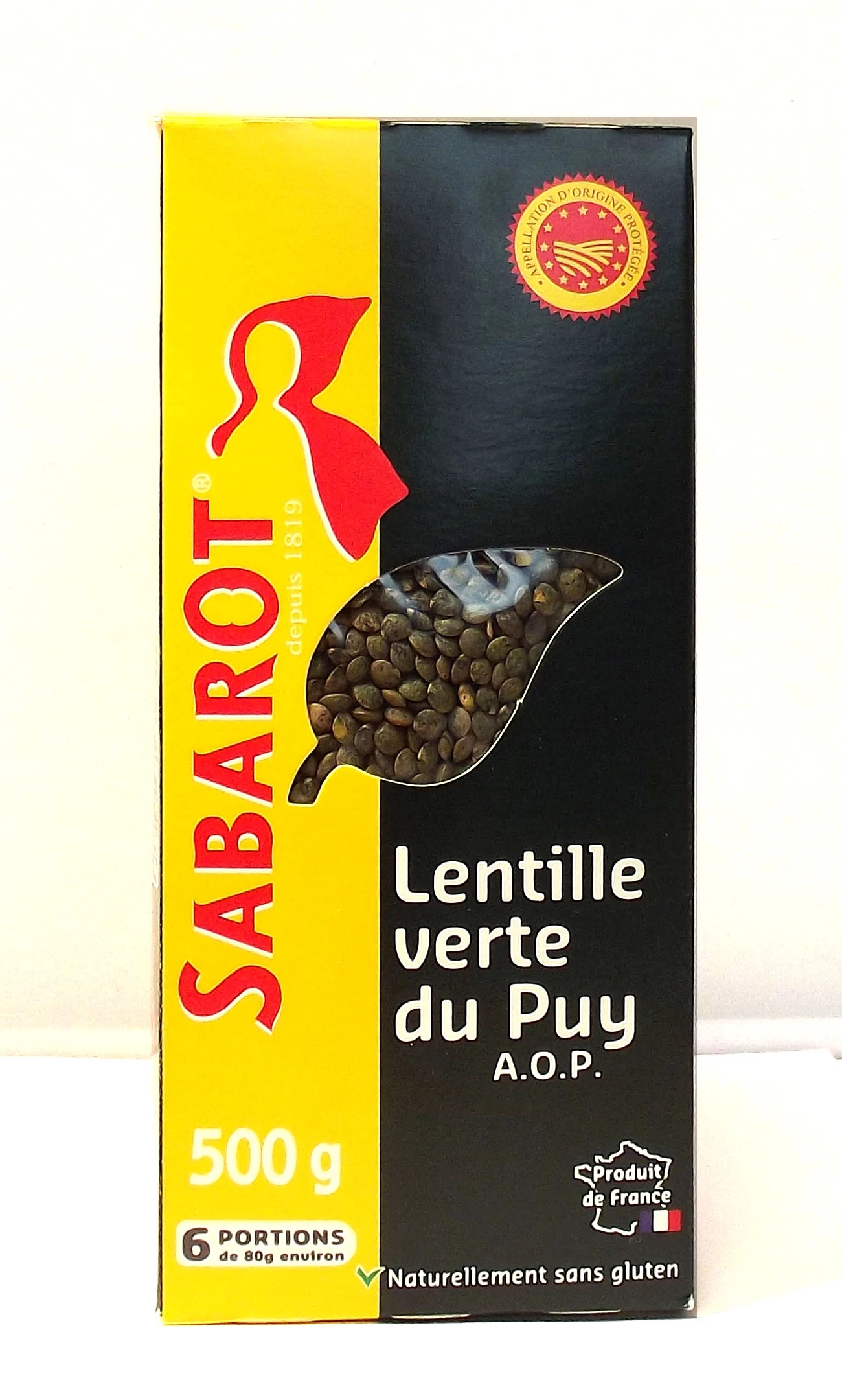Lentille Verte Puy 500g Aop