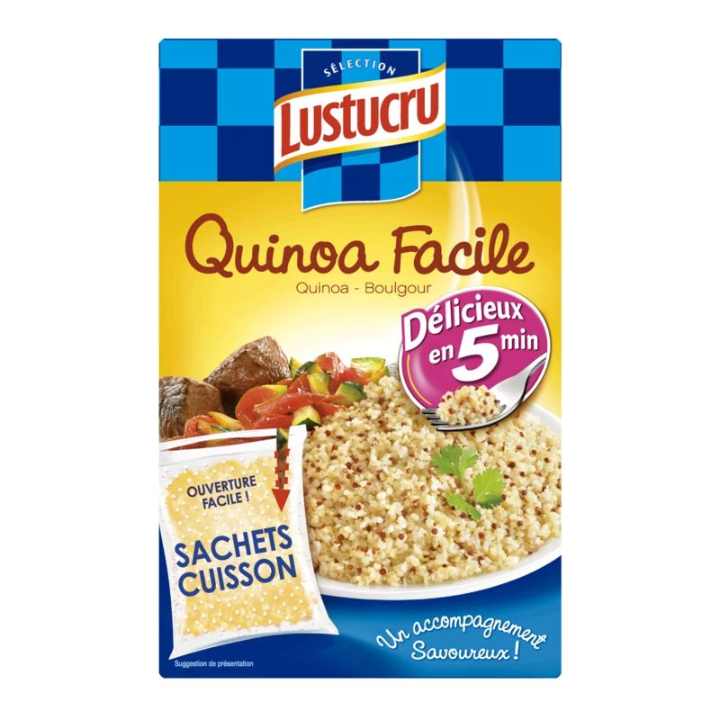 Quinoa; bulgur facile 2x150g - LUSTUCRU