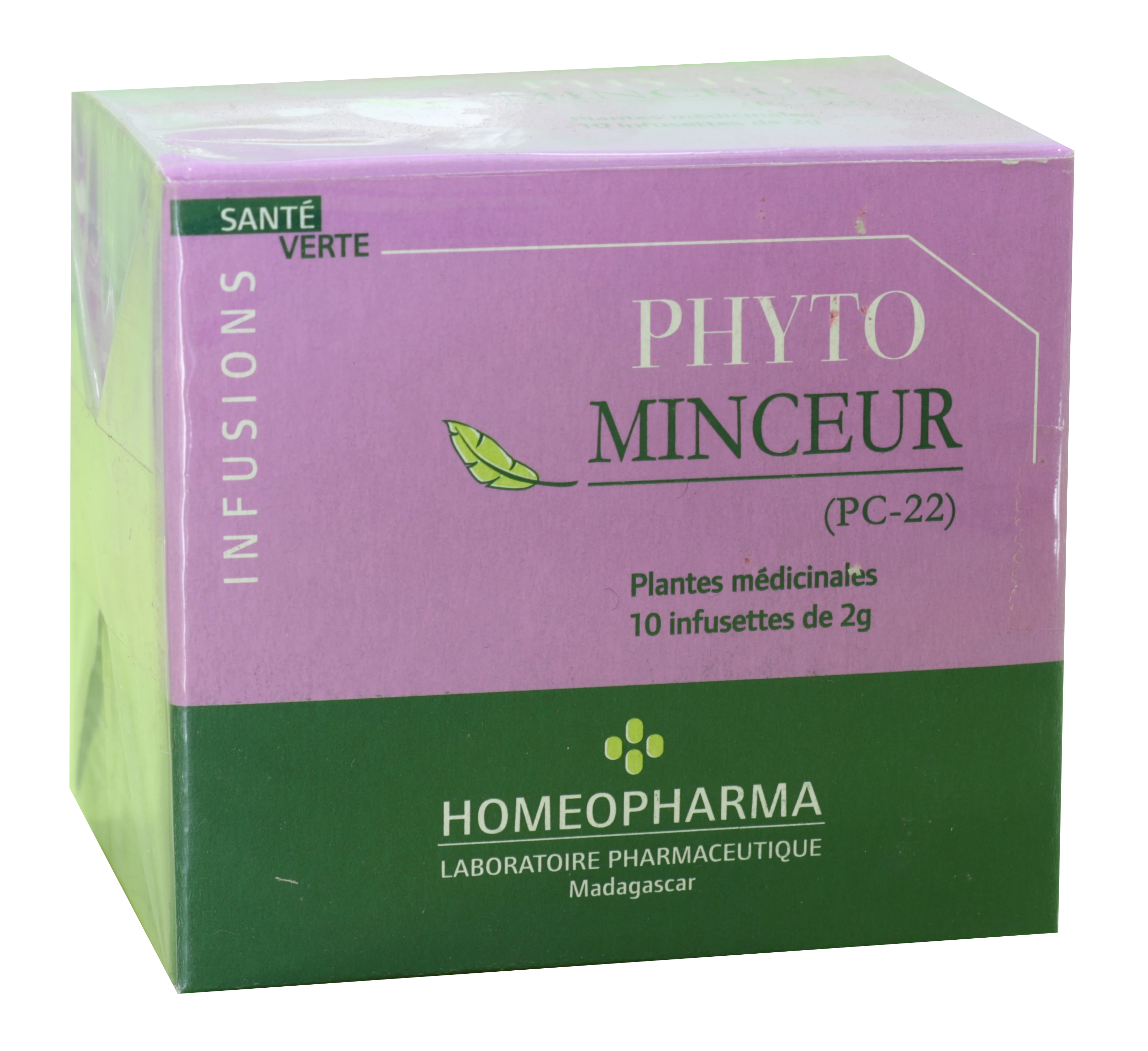 العلاج بالنباتات التقليدية Pc22-phyto-minceur Box 20 Infusettes - HOMEOPHARMA