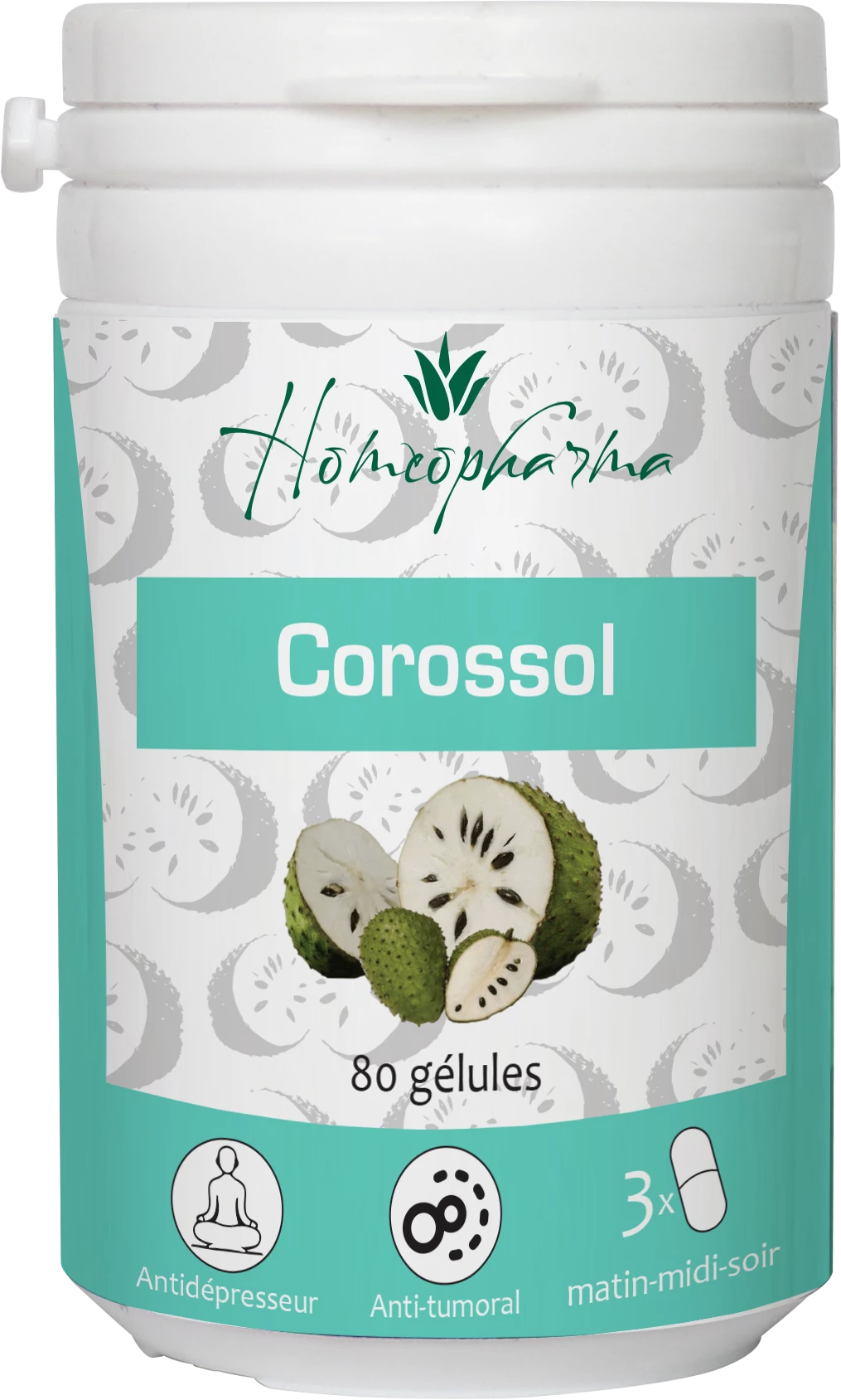 Gelules De Plantes Corossol Bte De 80 - HOMEOPHARMA