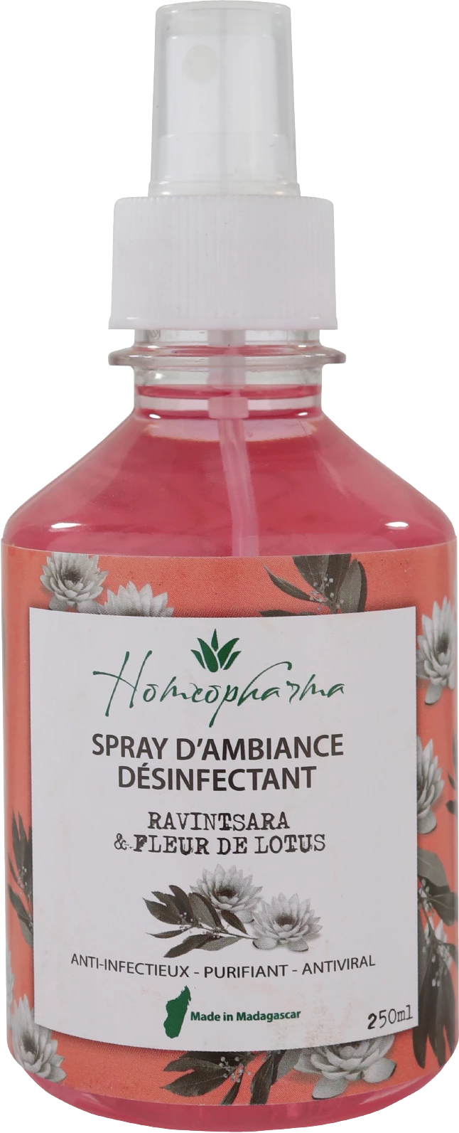 Spray Assainissant Ravintsara & Fleur De Lotus 250ml - Homeopharma
