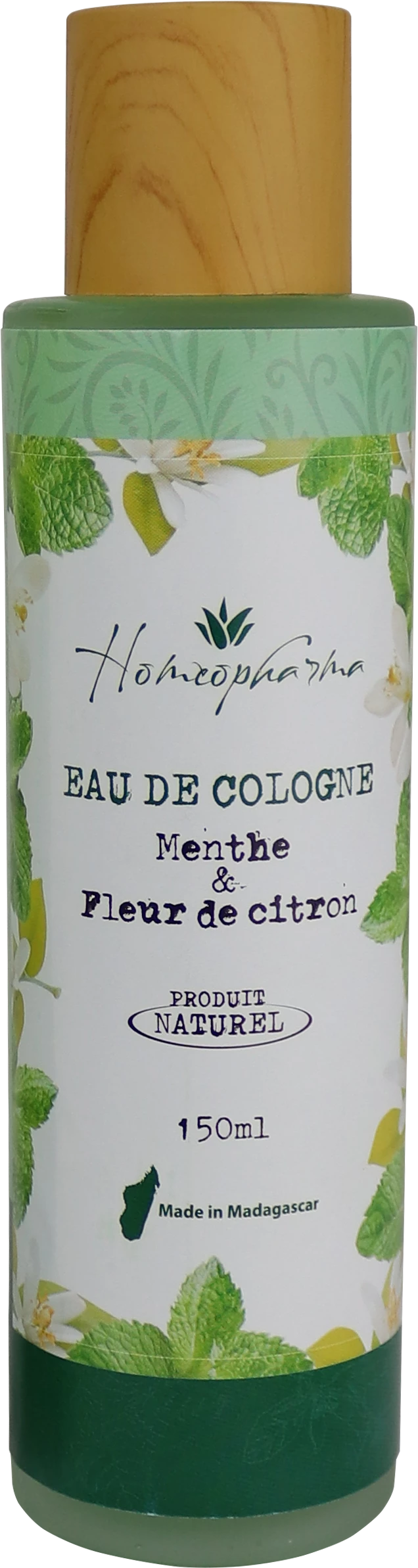Eau De Cologne Menthe Fleur De Citron 150ml - Homeopharma