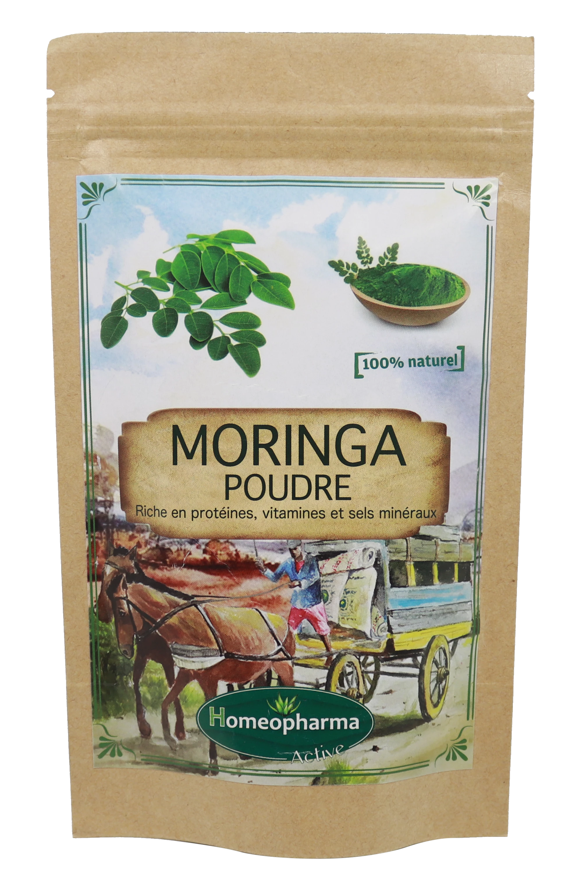 Fortifiant Tonique  Poudre Moringa 100gr - Homeopharma