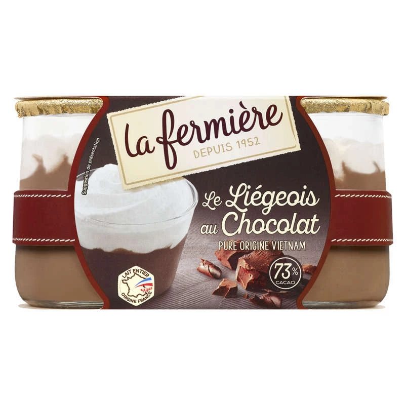 Chocolate Liegeois 2x130g