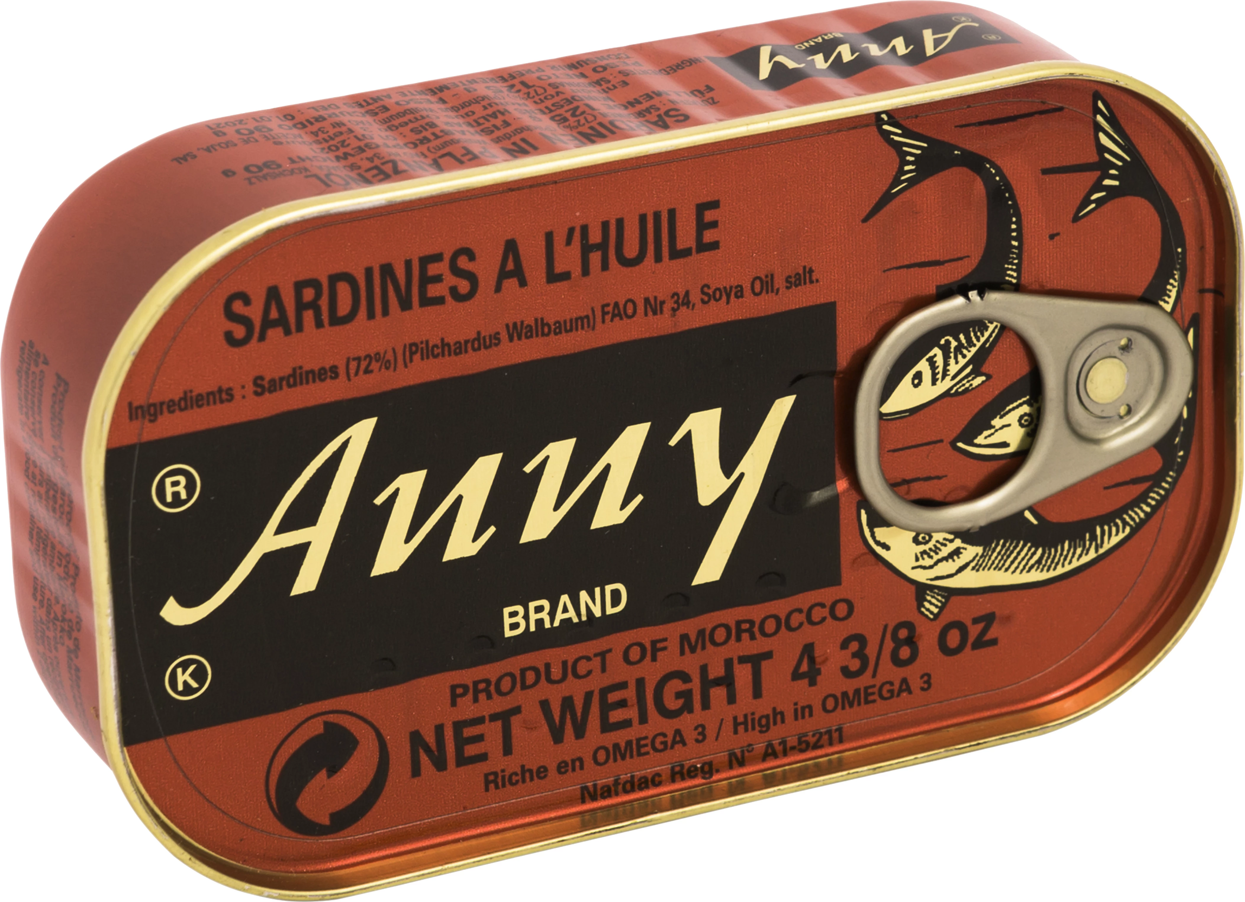 Sardines En Huile Vegetale 50 X 125 Gr - Anny