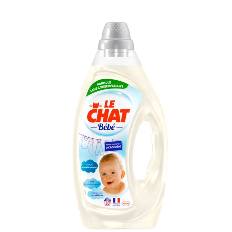 Detergente hipoalergênico para bebês 1,6l - LE CHAT