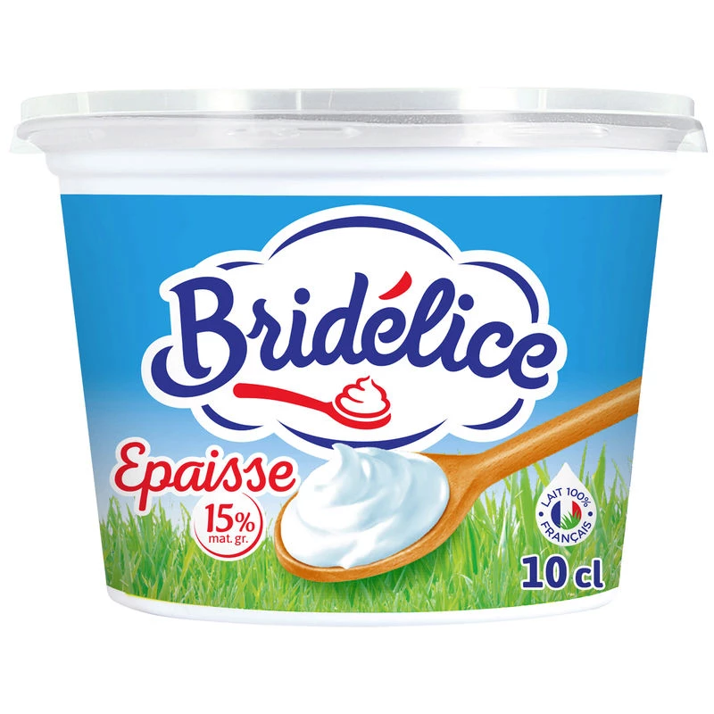 Crème épaisse 15% mg 10cl - BRIDELICE