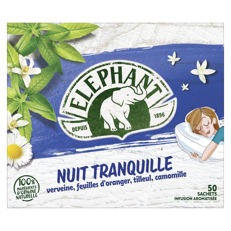 Infusion nuit tranquille x50 76g - ELEPHANT