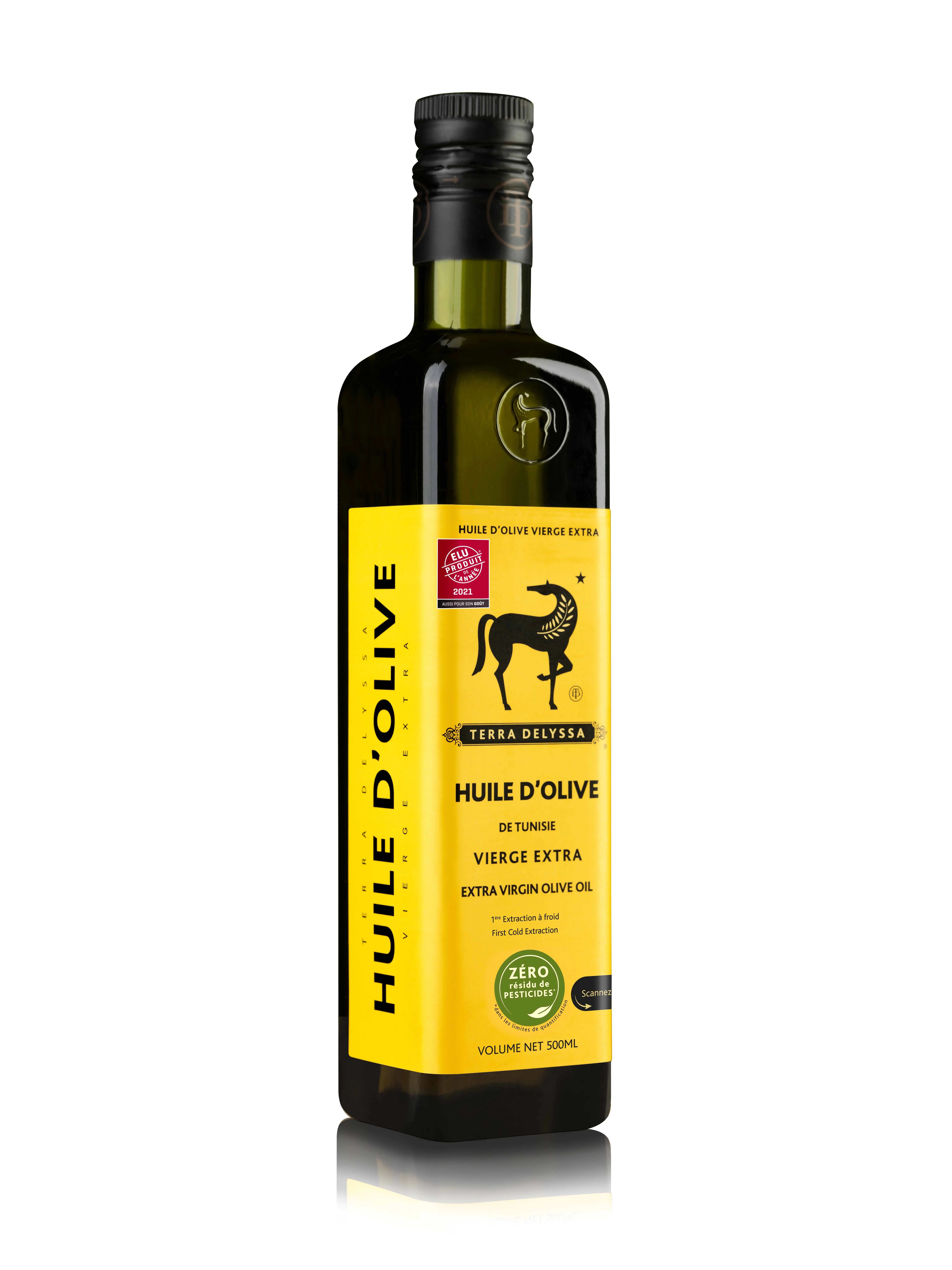 Huile d'olive extra vierge 500ml - TERRA DELYSSA