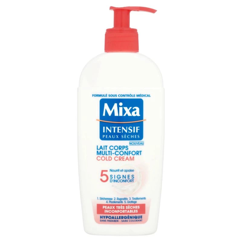 Lait corps multi-confort cold cream 5 signes d'inconfort 250ml - MIXA