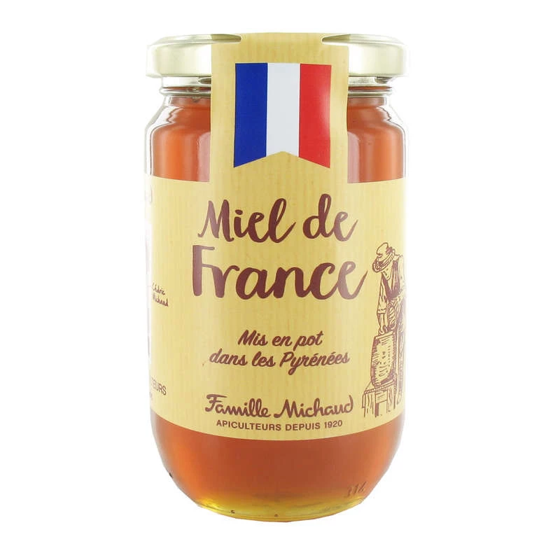 Miel France Liquide Pot en Verre 375g - FAMILLE MICHAUD