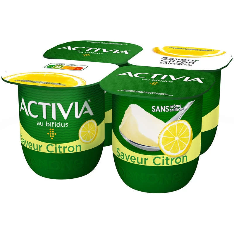 4 Yaourt citron bifidus - ACTIVIA