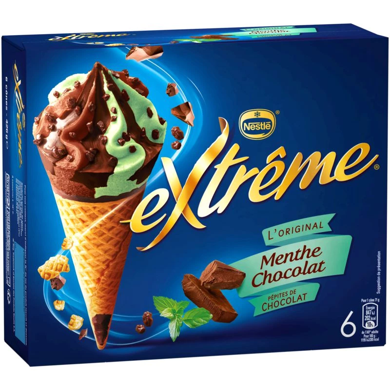 ミント＆チョコレートアイスクリーム×6 - ネスレ