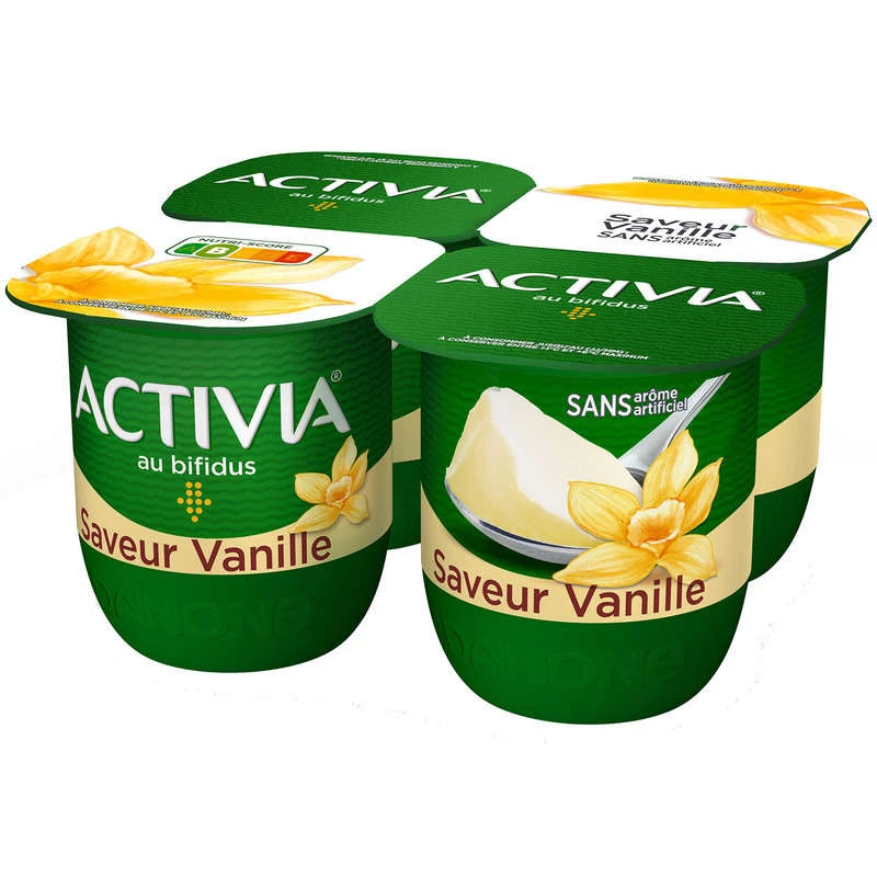 4 Yaourt vanille bifidus - ACTIVIA