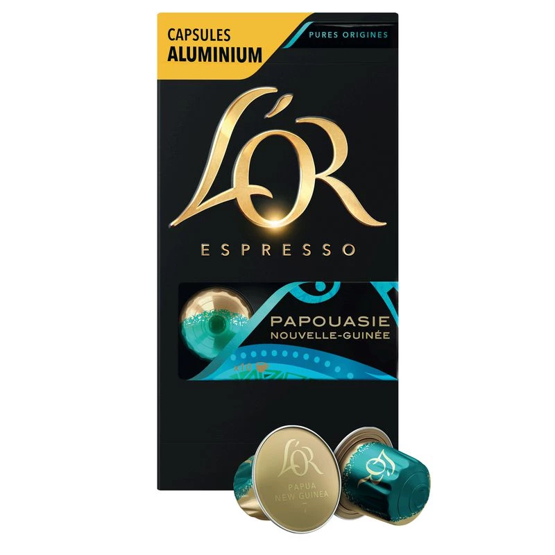 Café papouasie x10 capsules 52g - L'OR ESPRESSO