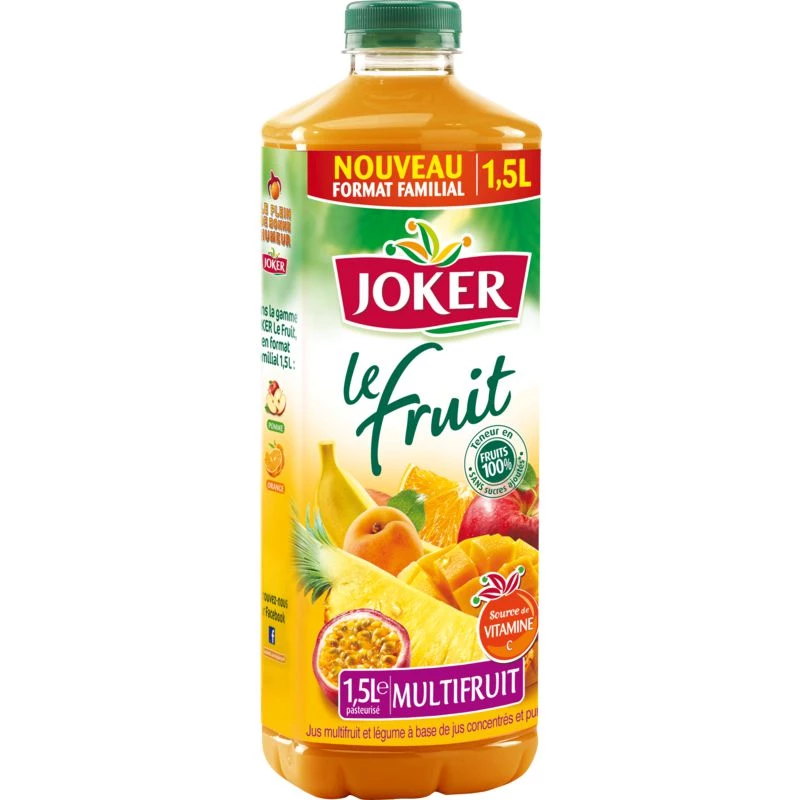 Jus multifruits sans sucres ajoutés 1;5L - JOKER