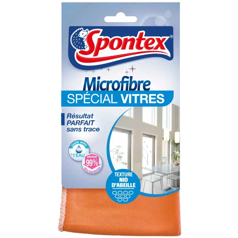Microfibre spécial vitres x1 - SPONTEX