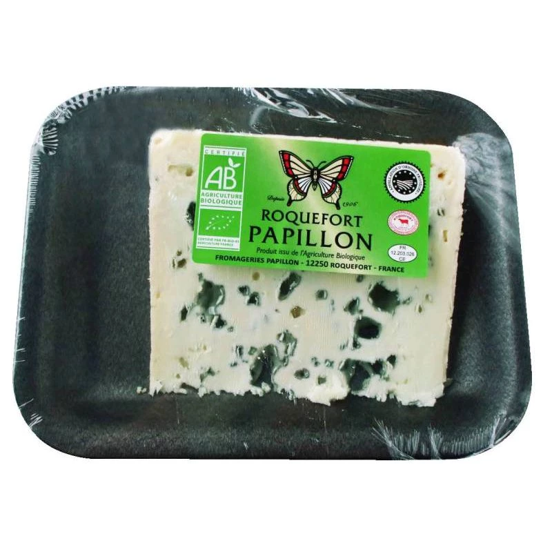 Roquefort Papillon Bio 32% 130g - FROMAGERIES PAPILLON