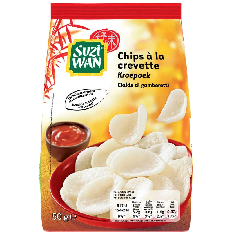 Chips à la crevette 50g - SUZIWAN
