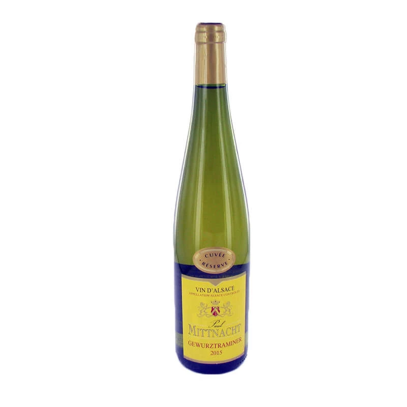 Vin Blanc d'Alsace Gewurztraminer, 13°, 75cl - PAUL MITTNACHT