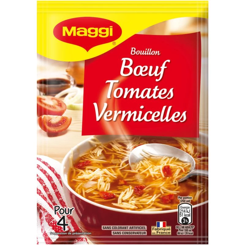 Bouillon de bœuf/ tomates/ vermicelles 60g - MAGGI