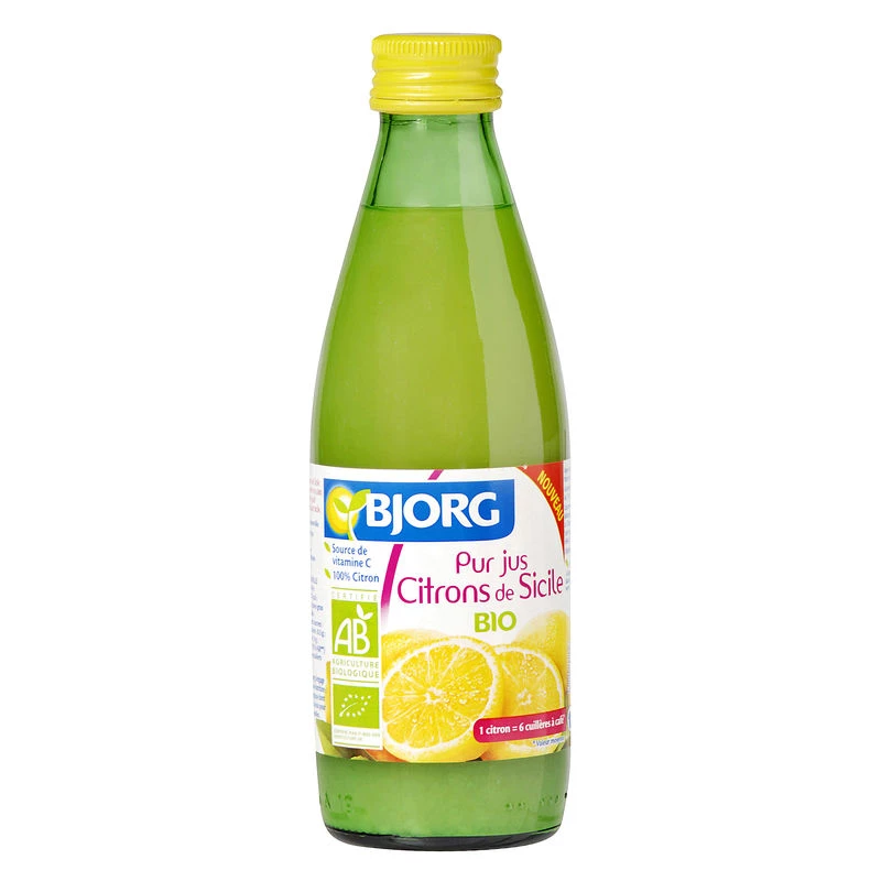 Pur jus de citrons de Sicile BIO 25cl - BJORG