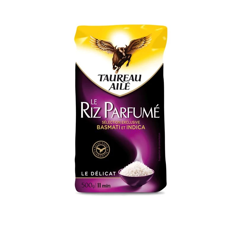 Riz Parfumé Basmati & Indica, 500g - TAUREAU AILÉ