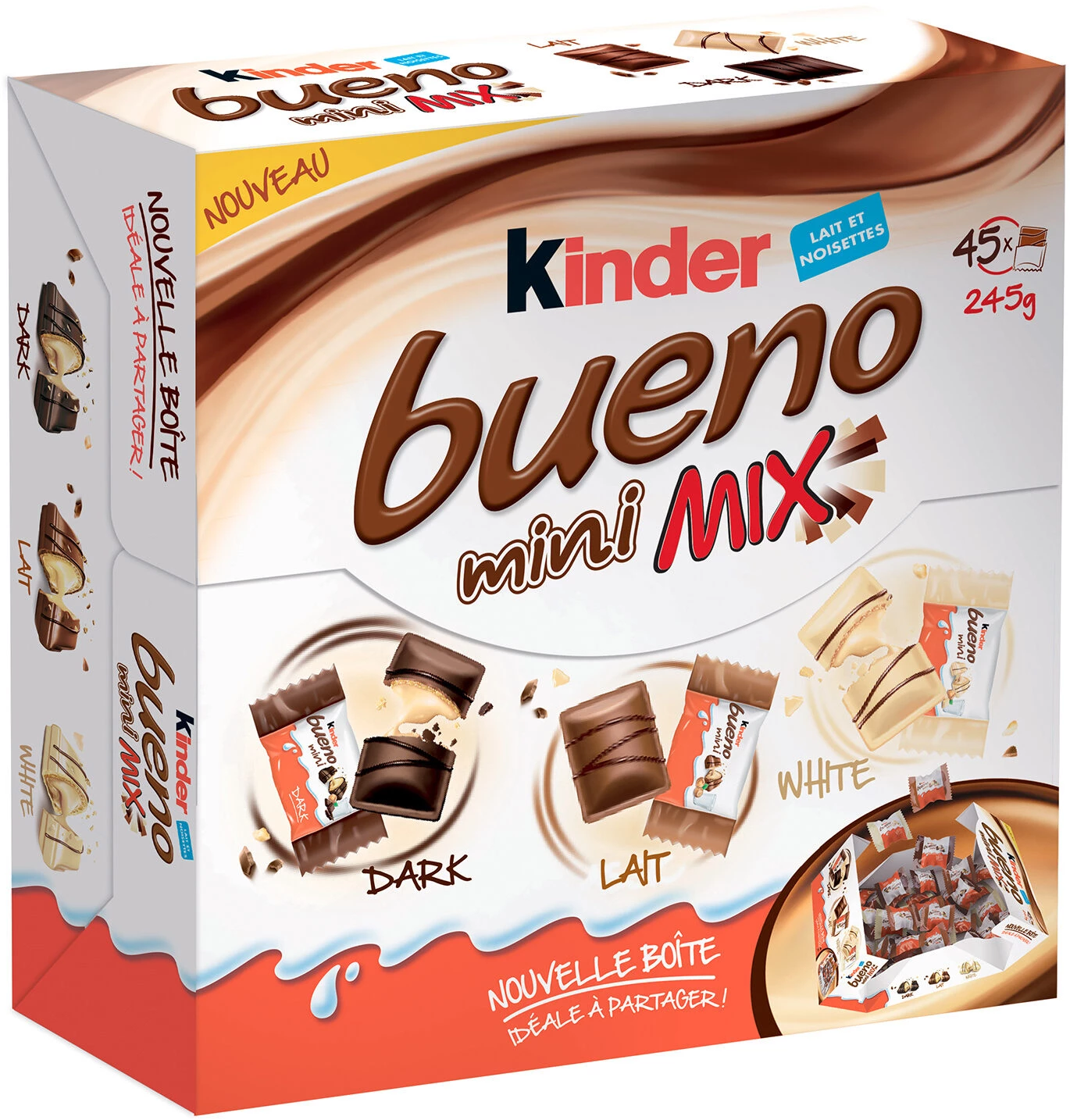 Boîte Mini Mix Kinder Bueno 245g - KINDER