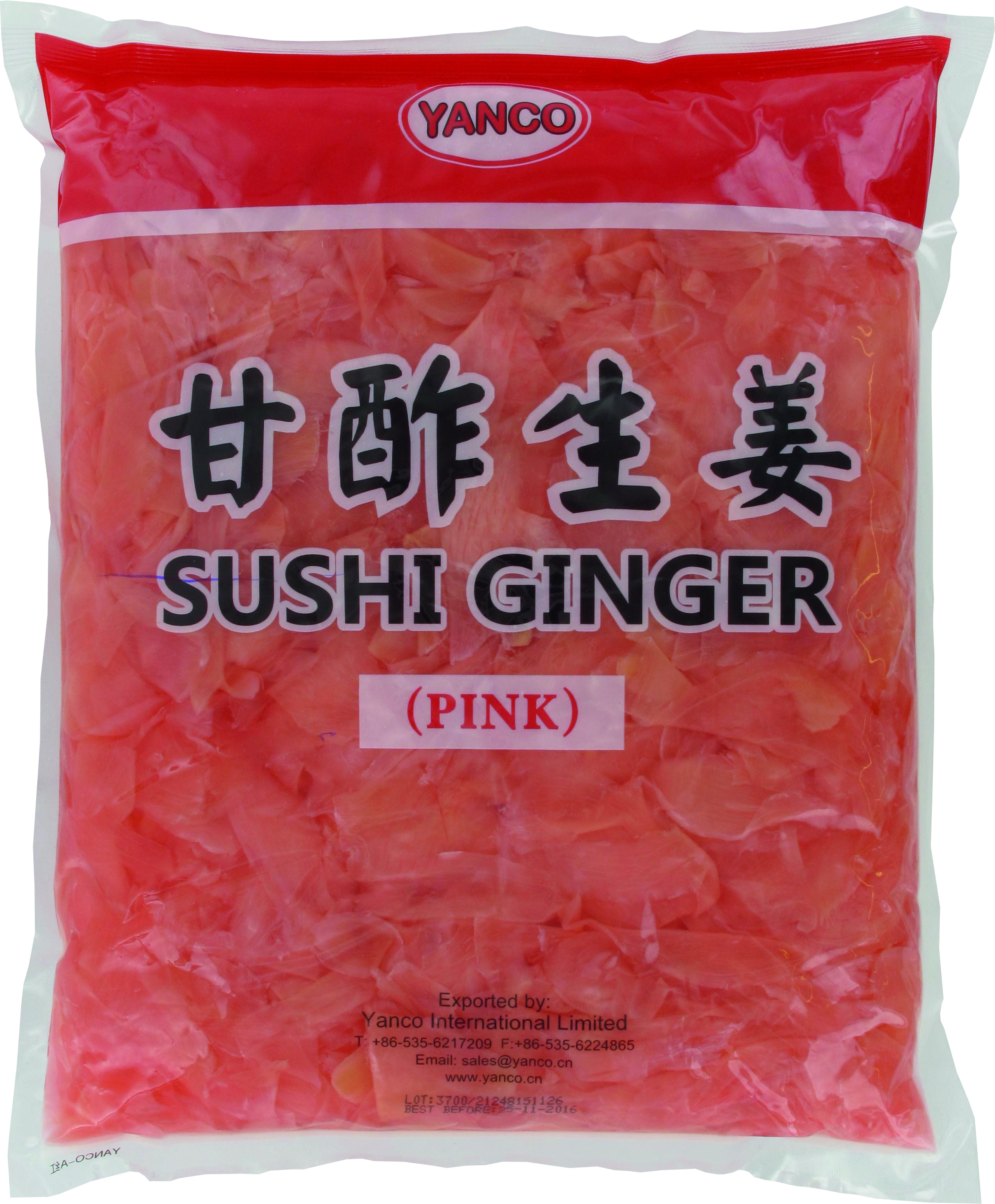 Имбирь для суши (розовый) 10 х 1,5 кг - Yanco