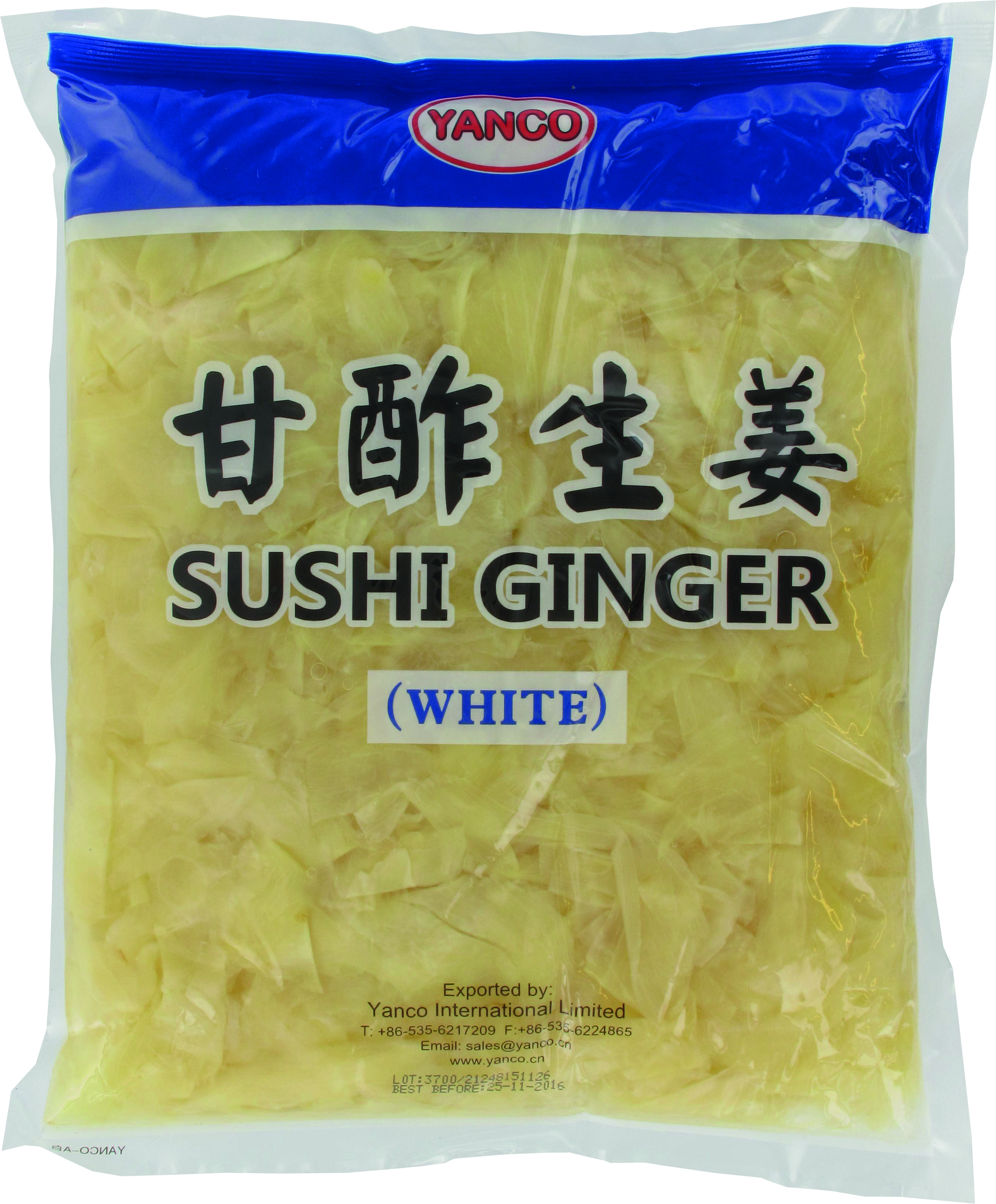 Gengibre Para Sushi (branco) 10 X 1,5 Kg - Yanco