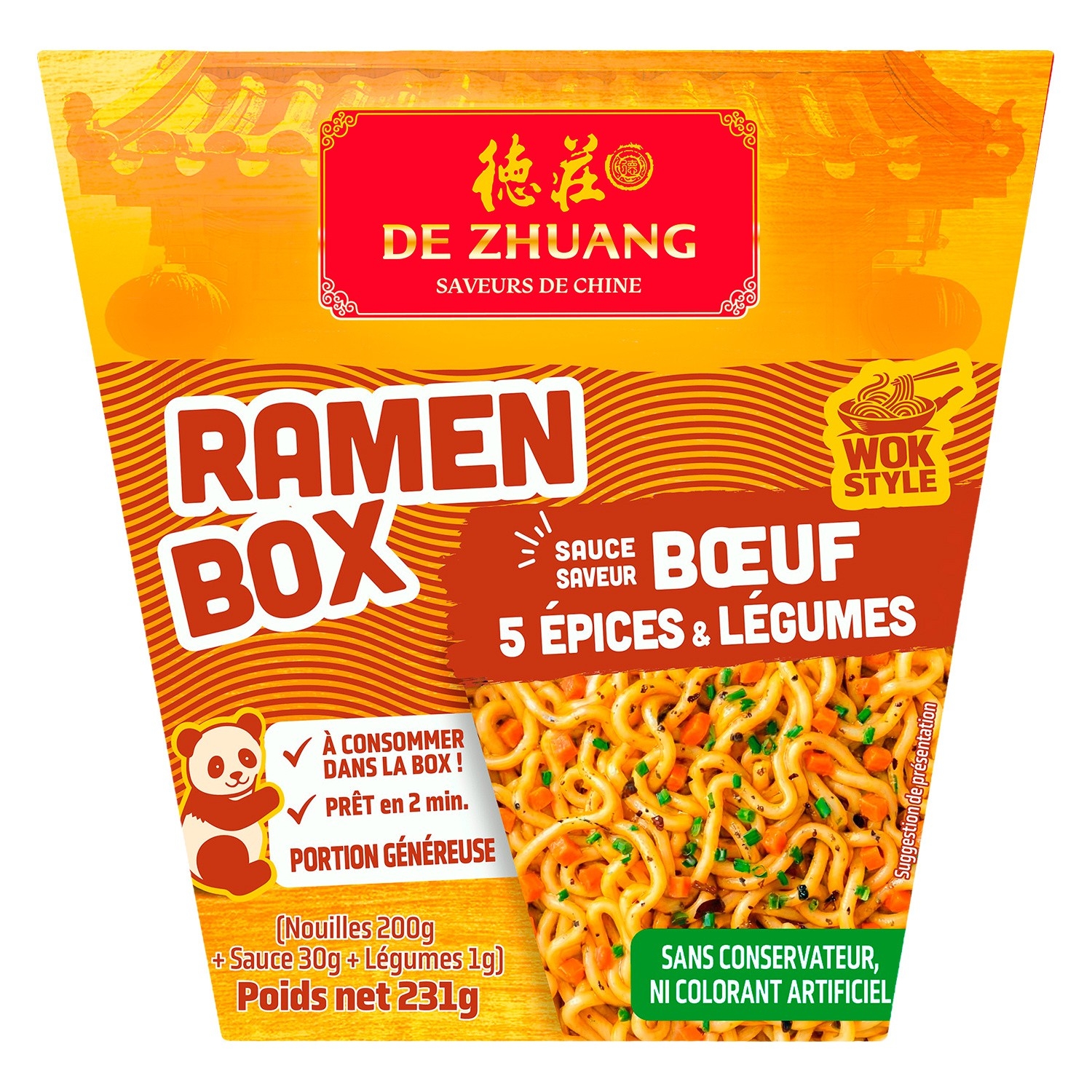 231g De Zhuang Nouilles Boeuf