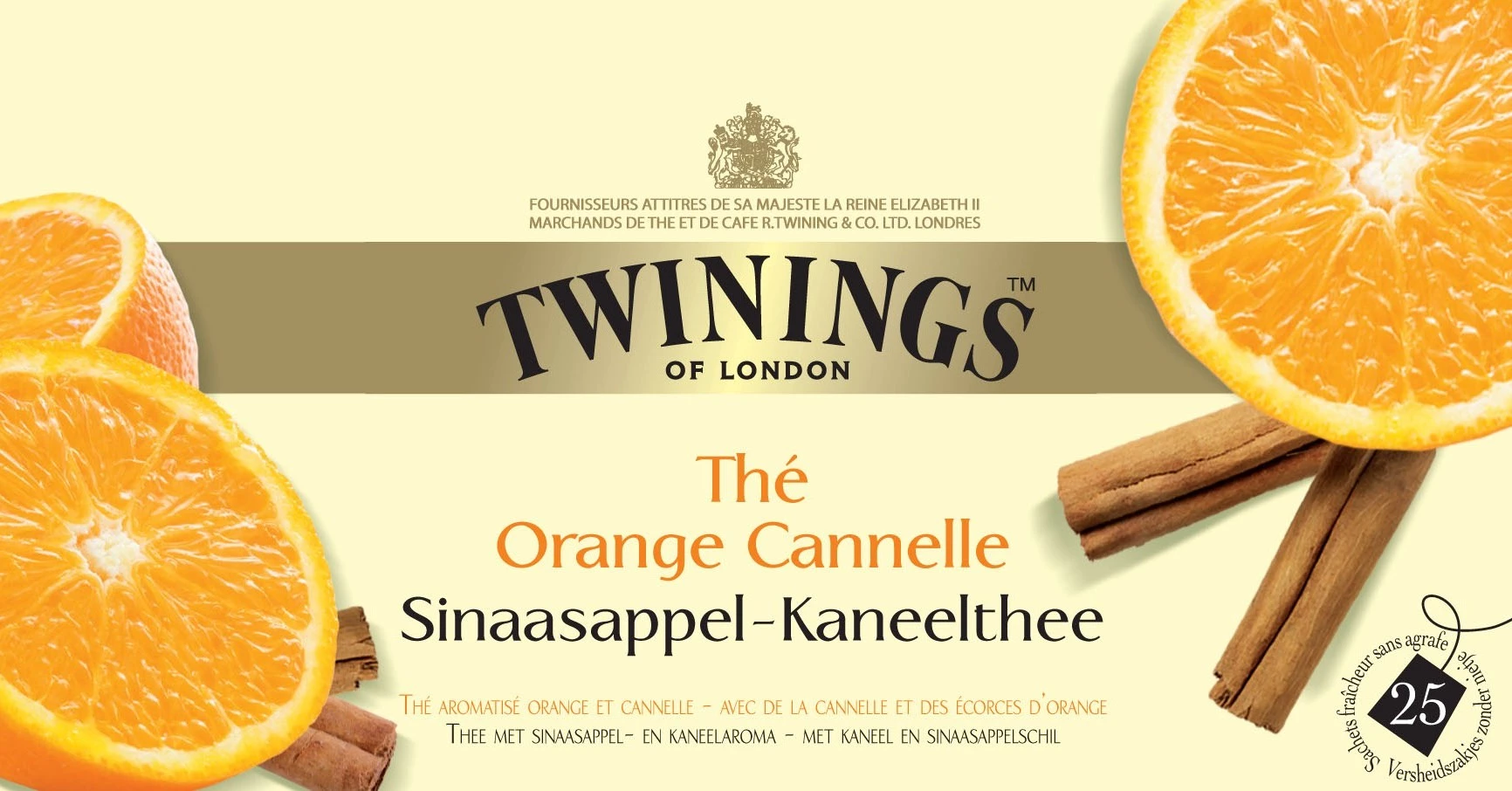 Thé laranja caramelo x25 50g - TWININGS