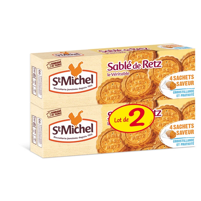 Песочное печенье Retz 2x120г - ST MICHEL