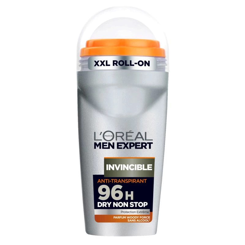 Desodorante roll-on XXL Men Expert Invincible 96h 50ml - L'OREAL