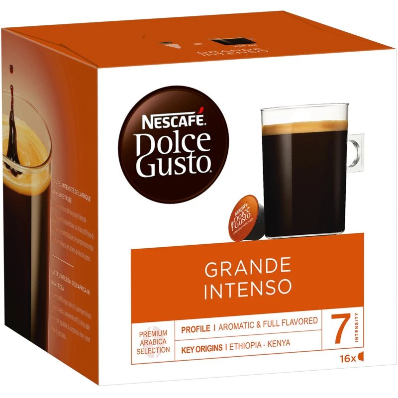 Large intense coffee x16 capsules 160 - NESCAFÉ DOLCE GUSTO